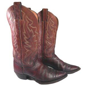 Justin Men’s Western Cowboy Boots Brown Style 1948 Size 8½ D Made in USA